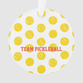 Ornamento TEAM PICKLEBALL Moderno Esportes Balls