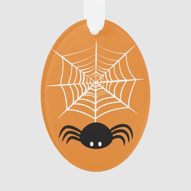 Ornamento Teia de Aranha de Halloween  (Frente)