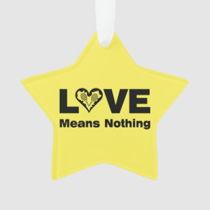 Ornamento Tênis Amor não significa nada
