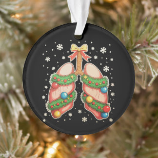 Ornamento Terapeuta de Árvore de Natal Pulmonar Terapia Resp