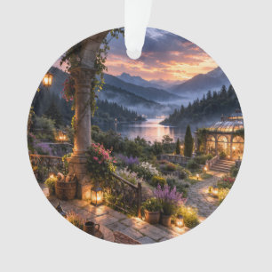 Ornamento Terraço Fogueira do Pôr do Sol Castelo Vale do Cas