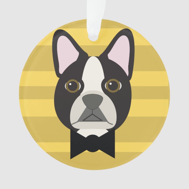 Ornamento Terrier de Boston (Frente)