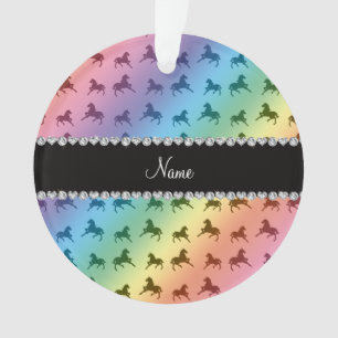 Ornamento Teste padrão conhecido personalizado do cavalo do