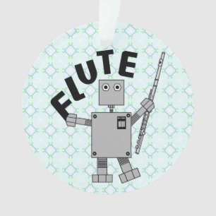 Ornamento Texto Flute Robot