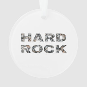 Ornamento Texto Granito do Duro Rock