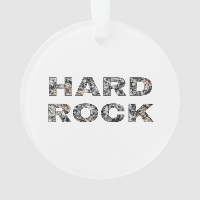 Ornamento Texto Granito do Duro Rock (Verso)