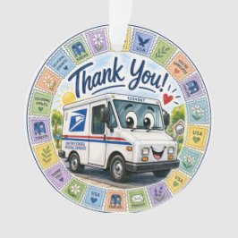 Ornamento Thank you Postal Workers 