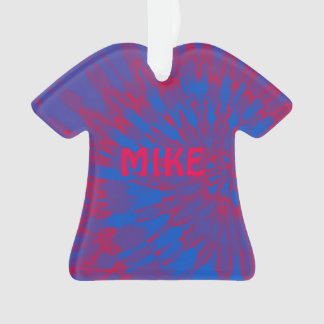 Ornamento Tie Dye Spiral Blue e Red