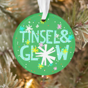 Ornamento Tinsel e Brilho