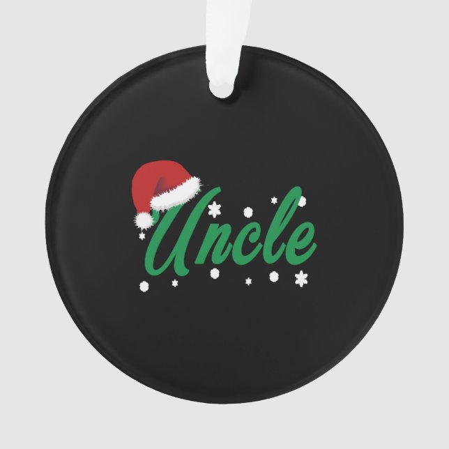 Ornamento Tio de Natal (Frente)