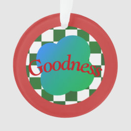 Ornamento Típica Clássica Vermelha e Verde de Citação