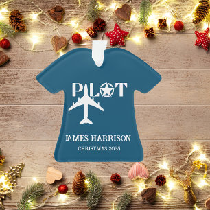 Ornamento Tipografia de Piloto & avião, Moderno, Personaliza