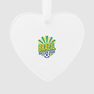 Ornamento Típografia do País de Futebol do Brasil 2026 Negri