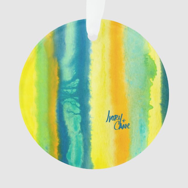 Ornamento Tiras de Tampas Tangoosas do SPWW Verde e Laranja (Frente)