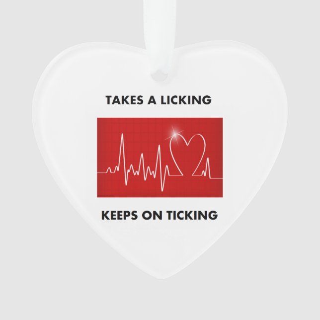 Ornamento Toma uma lambedura - mantem-se no tiquetaque (Frente)