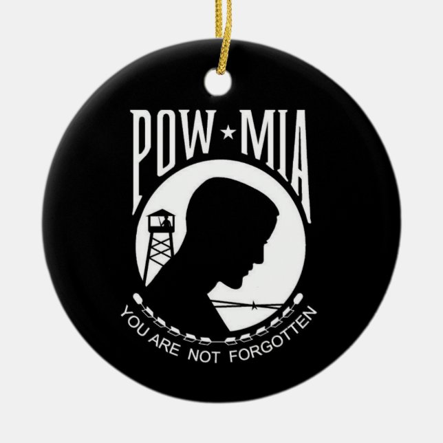 Ornamento tomado partido dobro do KRW POW/MIA (Frente)