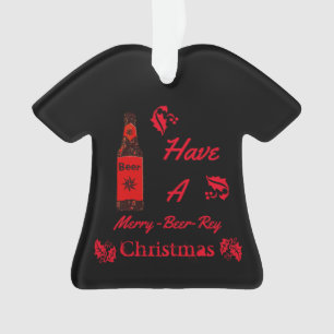Ornamento Tome Uma Feliz De Cerveja Rey Christmas Bottle