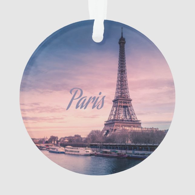 Ornamento Torre Effel de Paris França (Verso)