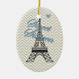 Ornamento Torre Eiffel Personalizado 16 Paris
