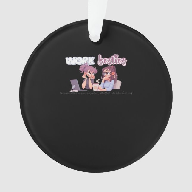 Ornamento Trabalhar Besties Nele Juntos Clássicos (Frente)