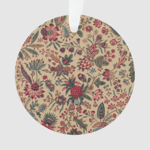 Ornamento Trabalho de Agulha Antigo Floral para Móveis