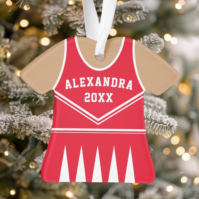 Ornamento Traje de Cheerleader Uniforme da Equipe Varsity Ve (Criador carregado)