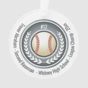 Ornamento Treinador do jogador de beisebol