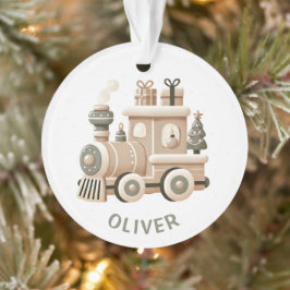 Ornamento Trem de Natal Personalizado para Crianças 