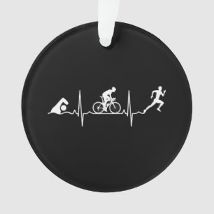 Ornamento Triathlon - Triathlon Heartbeat