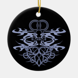 Ornamento tribais lésbicas do costume do coração