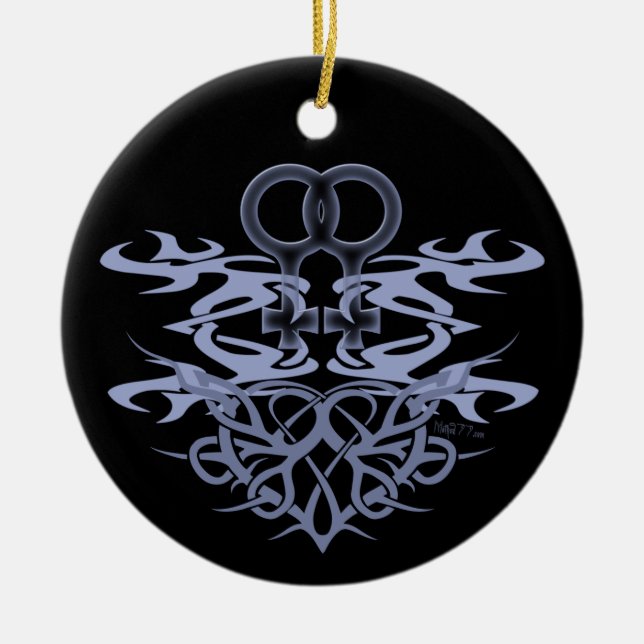 Ornamento tribais lésbicas do costume do coração (Frente)