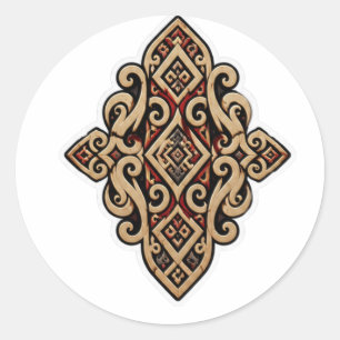 ORNAMENTO TRIBAL DAYAK BORNEO ADESIVO DE ARTE