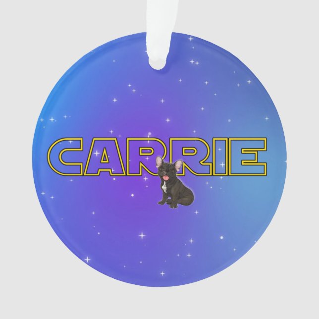 Ornamento Tributo à Carrie (Frente)