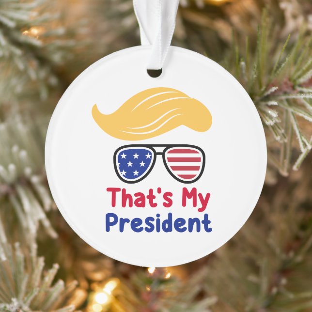 Ornamento Trump 47 - Esse é o Meu Presidente  (Árvore)