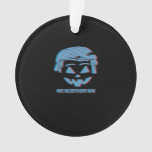 Ornamento Trumpkin 3D Faça Excelente De Halloween Novamente