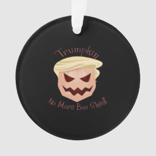 Ornamento Trumpkin Boo Sheet Halloween Engraçado Clássico