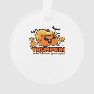 Ornamento Trumpkin - Faça Excelente De Halloween De Novo! - 