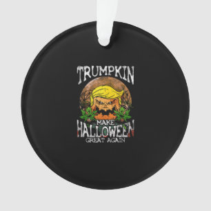 Ornamento Trumpkin Faça Excelente De Halloween Novamente Pre