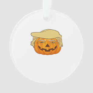 Ornamento Trumpkin Halloween Clássico Engraçado - Slot de Qu