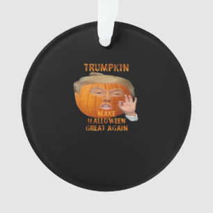 Ornamento Trumpkin Pumpkin Faz Excelente De Halloween Novame