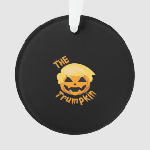 Ornamento Trumpkin Pumpkin Halloween Design - Traje de Lã