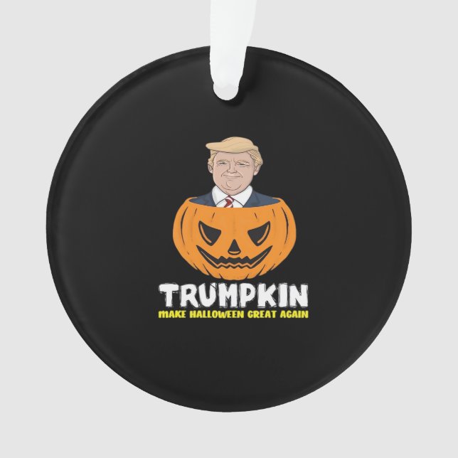 Ornamento Trumpkin Torna O Excelente De Halloween Clássico D (Frente)