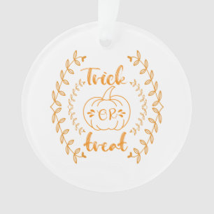 Ornamento Truque ou tratamento no quadro das plantas