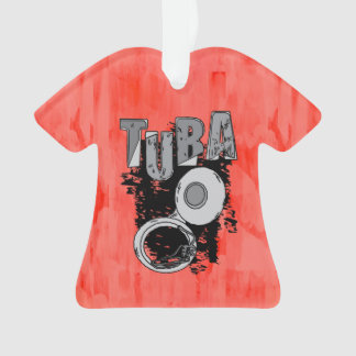 Ornamento Tuba e texto com rascunho