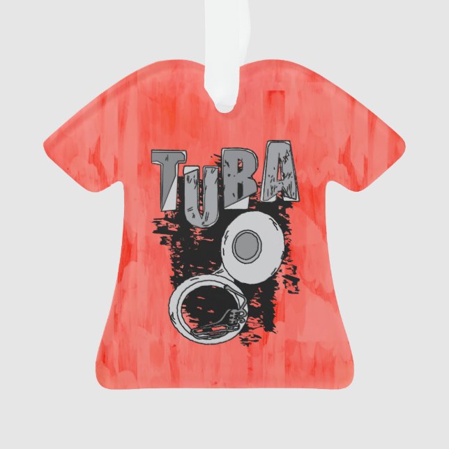 Ornamento Tuba e texto com rascunho (Frente)