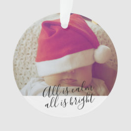 Ornamento Tudo Está Calmo É Um Bom Natal Personalizado