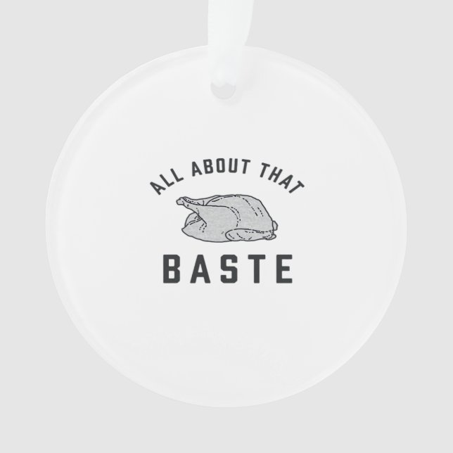 Ornamento Tudo Sobre Esse Baste Clássico Engraçado (Frente)