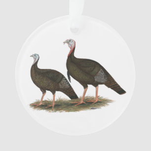 Ornamento Turkeys East Wild Pair