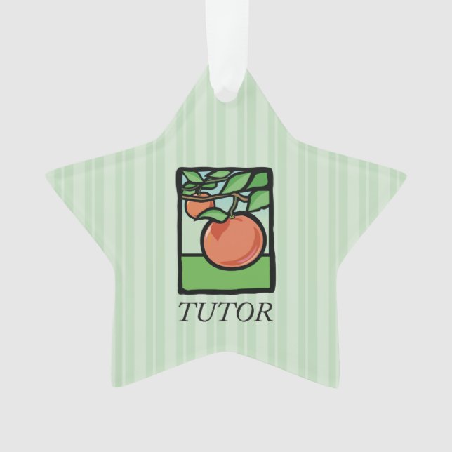 Ornamento Tutor, Professor Obrigado, Apple (Frente)