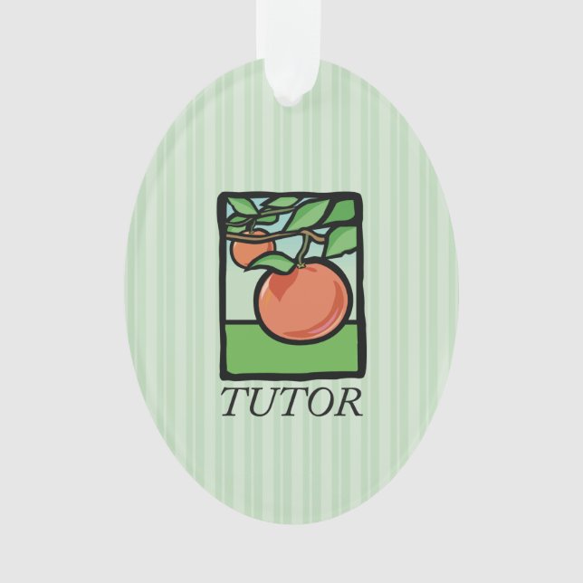 Ornamento Tutor, Professor Obrigado, Apple (Frente)